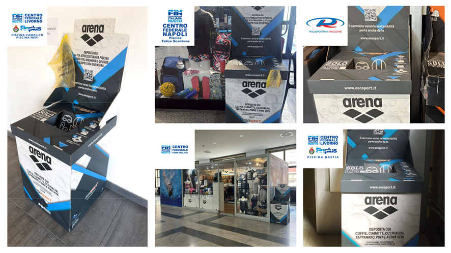 Take Back collection boxes at Arena swimming centres
